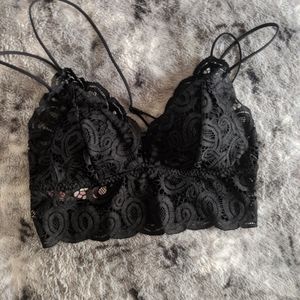 Black lace Victoria's Secret bralette